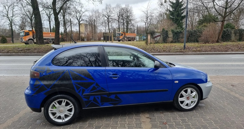 Seat Ibiza cena 6999 przebieg: 290000, rok produkcji 2003 z Łódź małe 326